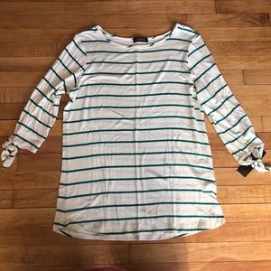 Colette Stripped Tie sleeve shirt